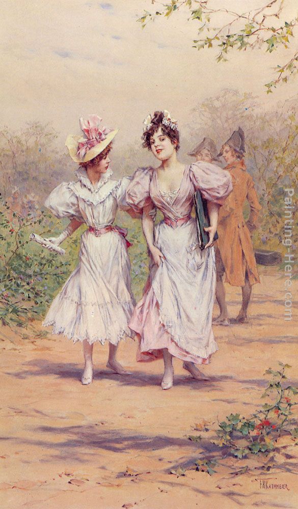 School Belles painting - Frederick Hendrik Kaemmerer School Belles art painting School Belles painting - Frederick Hendrik Kaemmerer School Belles art painting